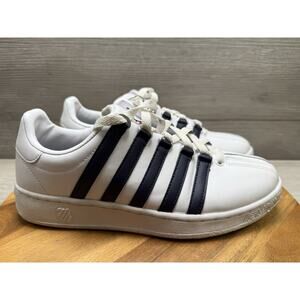 K-Swiss Classic VN White Leather Sneakers Low Top Court Athletic Shoes Women 9.5